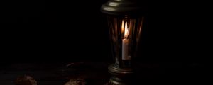 Preview wallpaper candle, night, lamp