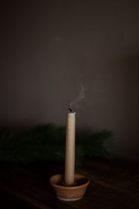 Preview wallpaper candle, smoke, extinguished