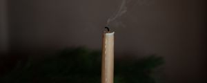 Preview wallpaper candle, smoke, extinguished