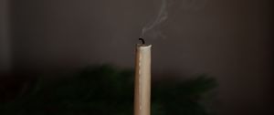 Preview wallpaper candle, smoke, extinguished
