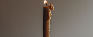 Preview wallpaper candle, wax, flame, interior