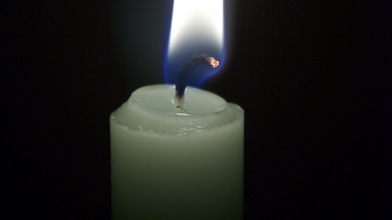 Wallpaper candle, wick, flame, fire, macro