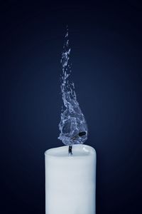 Preview wallpaper candle, wick, water, photoshop