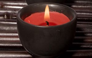 Preview wallpaper candles, black, red, fire