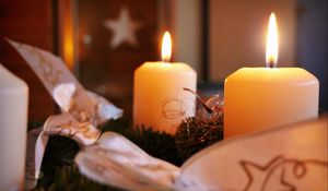 Preview wallpaper candles, christmas, new year