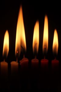 Preview wallpaper candles, fire, dark, flame, darkness