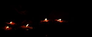 Preview wallpaper candles, fire, flame, black
