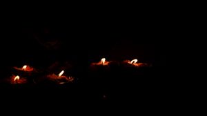 Preview wallpaper candles, fire, flame, black