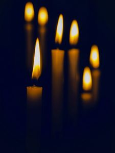 Preview wallpaper candles, glow, dark