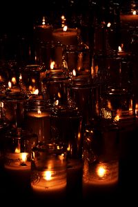 Preview wallpaper candles, lights, flame, dark