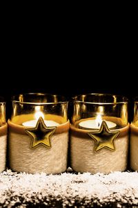 Preview wallpaper candles, stars, sparkles, wax