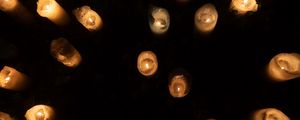 Preview wallpaper candles, wax, darkness, fire
