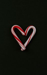 Preview wallpaper candy canes, heart, love, sweet