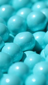 Preview wallpaper candy, dragee, balls, blue, macro