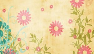 Preview wallpaper canvas, fabric, flowers