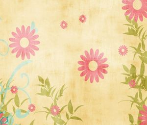 Preview wallpaper canvas, fabric, flowers