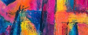 Preview wallpaper canvas, paint, strokes, colorful, abstraction