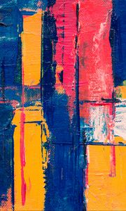 Preview wallpaper canvas, paint, texture, brushstrokes, colorful, abstraction