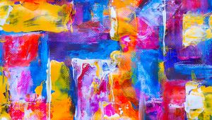 Preview wallpaper canvas, spots, paint, strokes, colorful, abstraction