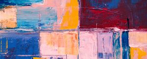 Preview wallpaper canvas, spots, strokes, colorful, abstraction, contemporary art