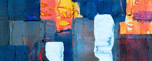 Preview wallpaper canvas, stains, paint, colorful, contemporary art, abstraction
