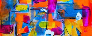 Preview wallpaper canvas, strokes, colorful, paint, abstraction