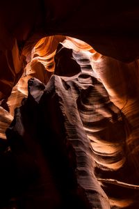 Preview wallpaper canyon, cave, layers, dark, surface