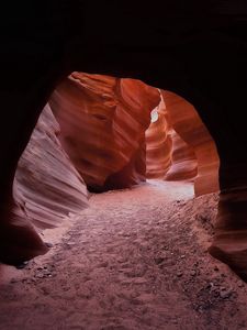 Preview wallpaper canyon, cave, pass, arch, sand