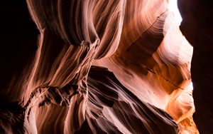 Preview wallpaper canyon, cave, relief, shadows, light