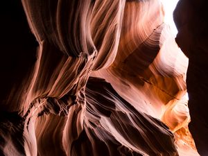 Preview wallpaper canyon, cave, relief, shadows, light