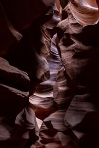 Preview wallpaper canyon, cave, relief, shadows, dark