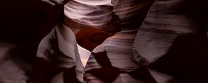 Preview wallpaper canyon, cave, relief, shadows, dark