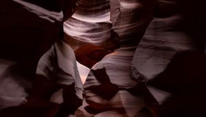 Preview wallpaper canyon, cave, relief, shadows, dark