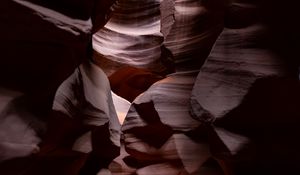 Preview wallpaper canyon, cave, relief, shadows, dark