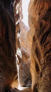 Preview wallpaper canyon, cave, rocks, stone, rays