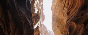 Preview wallpaper canyon, cave, rocks, stone, rays