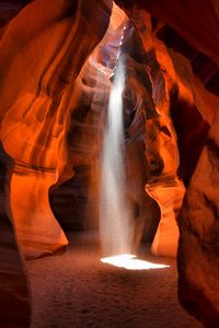 Preview wallpaper canyon, cave, sand, sunlight