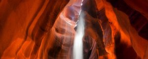 Preview wallpaper canyon, cave, sand, sunlight