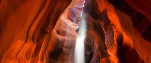 Preview wallpaper canyon, cave, sand, sunlight