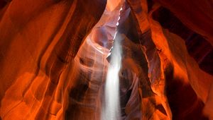 Preview wallpaper canyon, cave, sand, sunlight