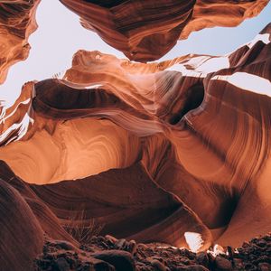 Preview wallpaper canyon, cave, sandstone