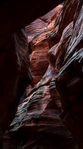 Preview wallpaper canyon, cave, sandy, rocks