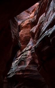 Preview wallpaper canyon, cave, sandy, rocks