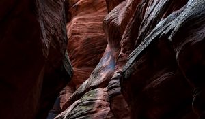 Preview wallpaper canyon, cave, sandy, rocks