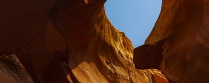 Preview wallpaper canyon, cave, stone, sky