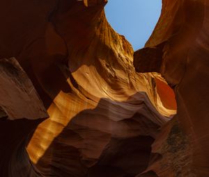 Preview wallpaper canyon, cave, stone, sky