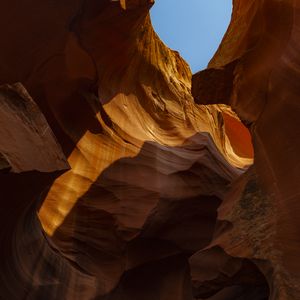 Preview wallpaper canyon, cave, stone, sky