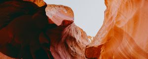Preview wallpaper canyon, cliffs, brown, relief, wavy