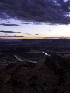 Preview wallpaper canyon, cliffs, river, meandering