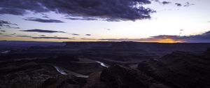 Preview wallpaper canyon, cliffs, river, meandering